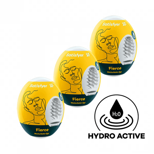 Masturbator Egg 3er Set (Fierce) Yellow - Premium For Him from Satisfyer - Just $19.13! Shop now at SUGAR COOKIE