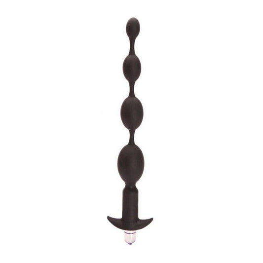 Tantus Silicone Black Progressive Anal Beads Vibrator - Premium Anal Toys from Tantus - Just $44.93! Shop now at SUGAR COOKIE